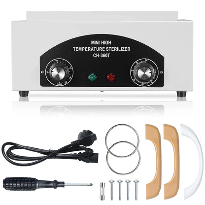 300W Metal Tools Sterilizer - High Temperature Dry Heat Sterilizer for All Metal Nail Tools