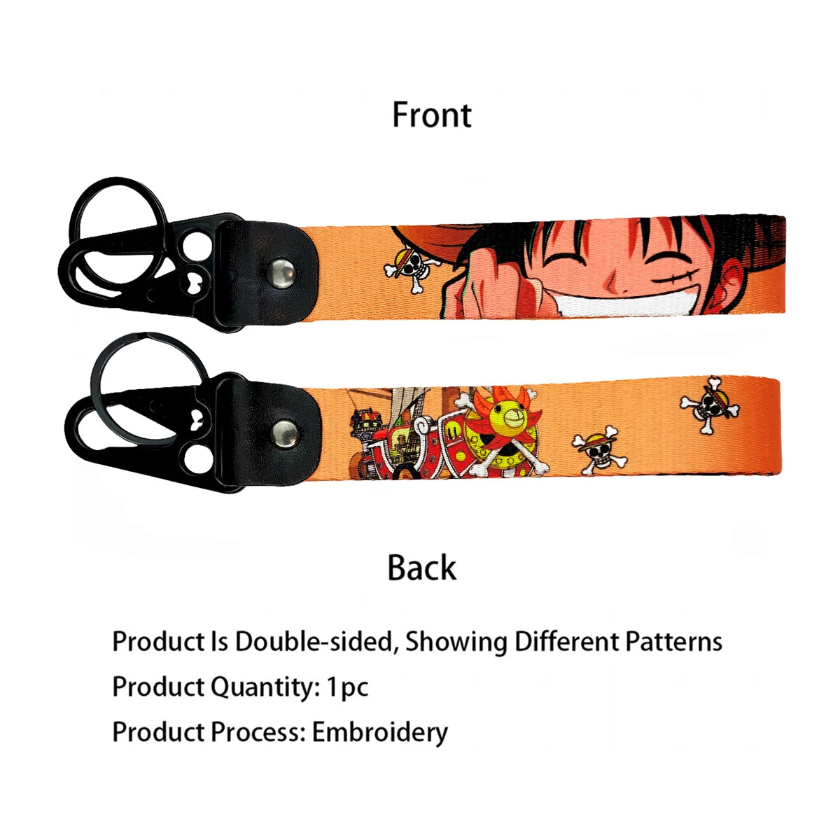One Piece Eagle Beak Keychain Lanyard – Anime Manga Badge Holder & USB Pendant Accessories
