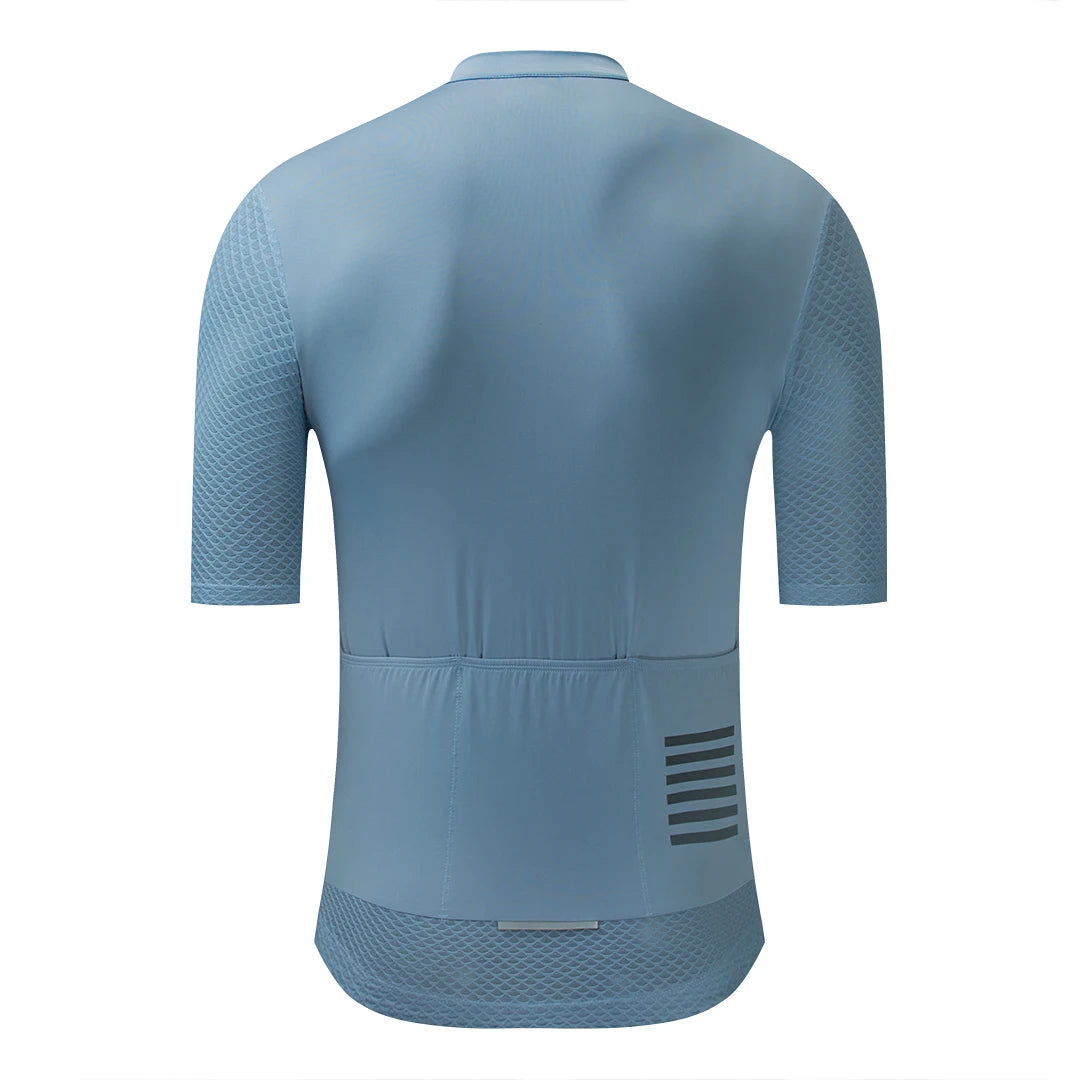 YKYWBIKE Cycling Jersey & Bib Shorts Set — Classic MTB Bike Clothing with Reflective Details