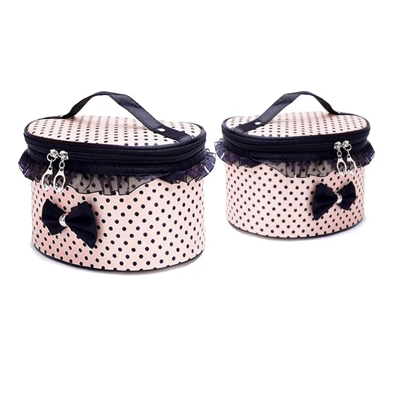 Portable Travel Cosmetic Bag - Makeup & Toiletry Organizer Handbag Holder