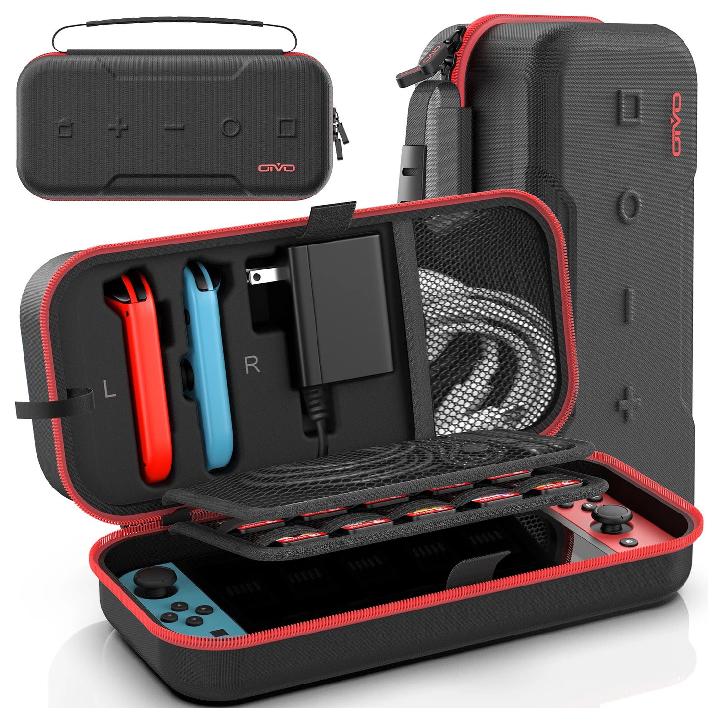 OIVO Large Storage Bag for Nintendo Switch — Portable Waterproof & Anti-Scratch Carrying Case for Switch OLED