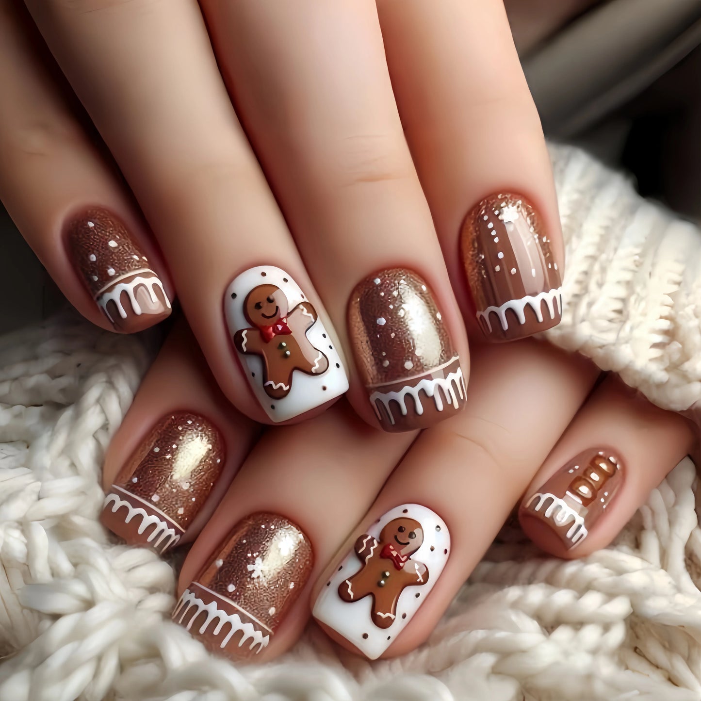 Christmas 3D Nail Art Stickers – Santa, Snowman, Tree, Snowflake & Holiday Designs