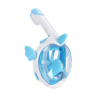 Kids Unicorn Full Face Snorkel Mask - Dry Anti-Fog Waterproof Swimming & Diving Gear for Children