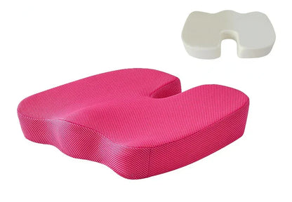 Orthopedic Memory Foam Seat Cushion – U-Shaped Coccyx Support Pad for Office Chair, Car & Home Comfort Massage Cushion