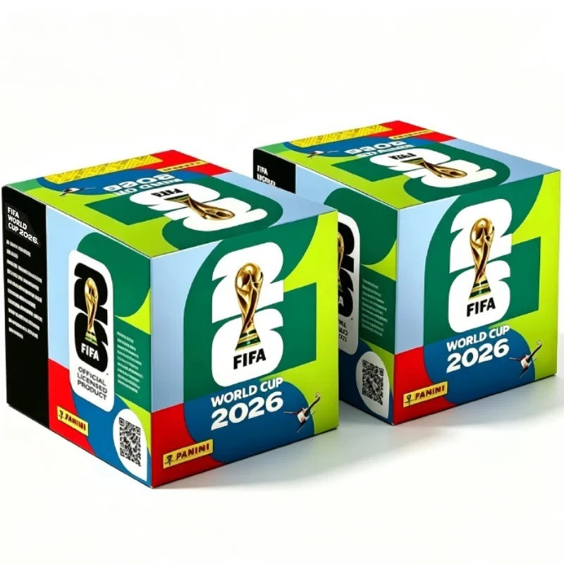 Panini 2026 World Cup Sticker Collection - 50-Pack Soccer Player Stickers with Complete Album for Football Fans