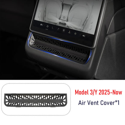 Tesla Model 3/Y Juniper Rear Air Vent Cover - Under-Seat Vent Grille Mesh Accessory