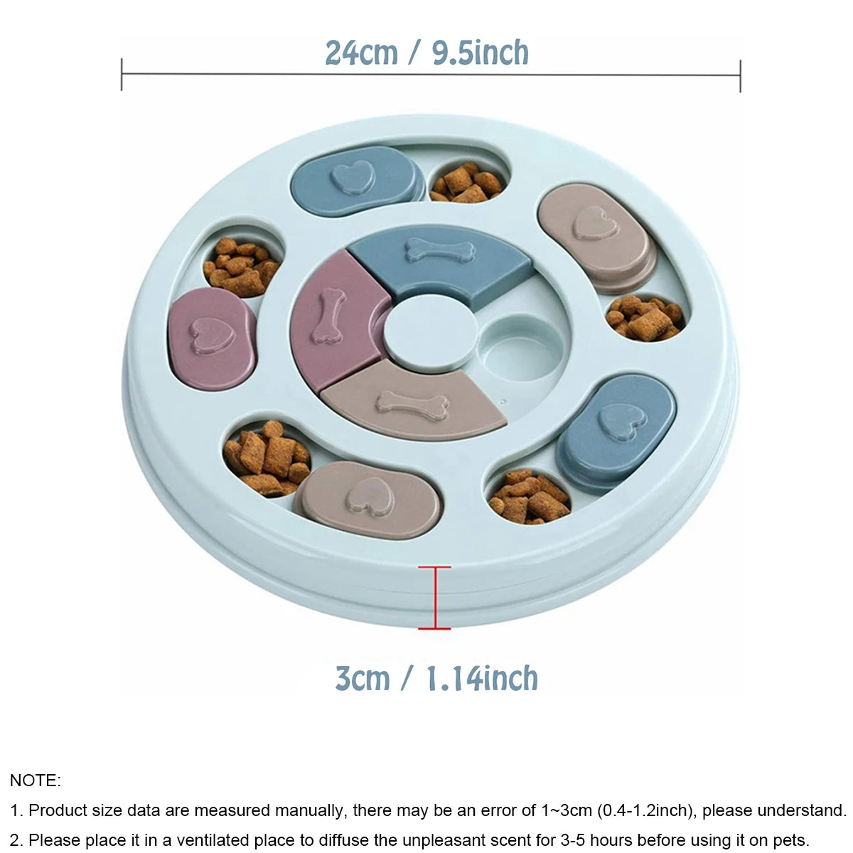 Dog Slow Feeder Bowl – Educational Toy for Interactive Feeding and Training