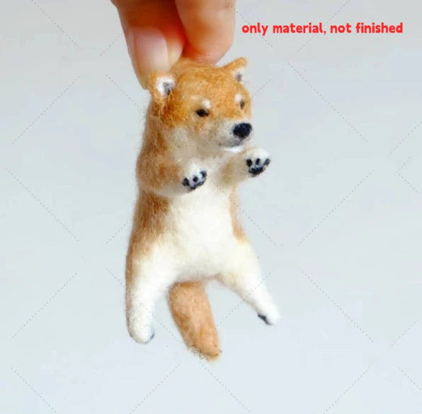 DIY Wool Needle Felting Kit - Handmade Sheep Felt Cat Craft Material Set for Beginners & Creative Gifts