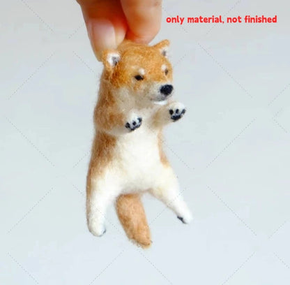 DIY Wool Needle Felting Kit - Handmade Sheep Felt Cat Craft Material Set for Beginners & Creative Gifts