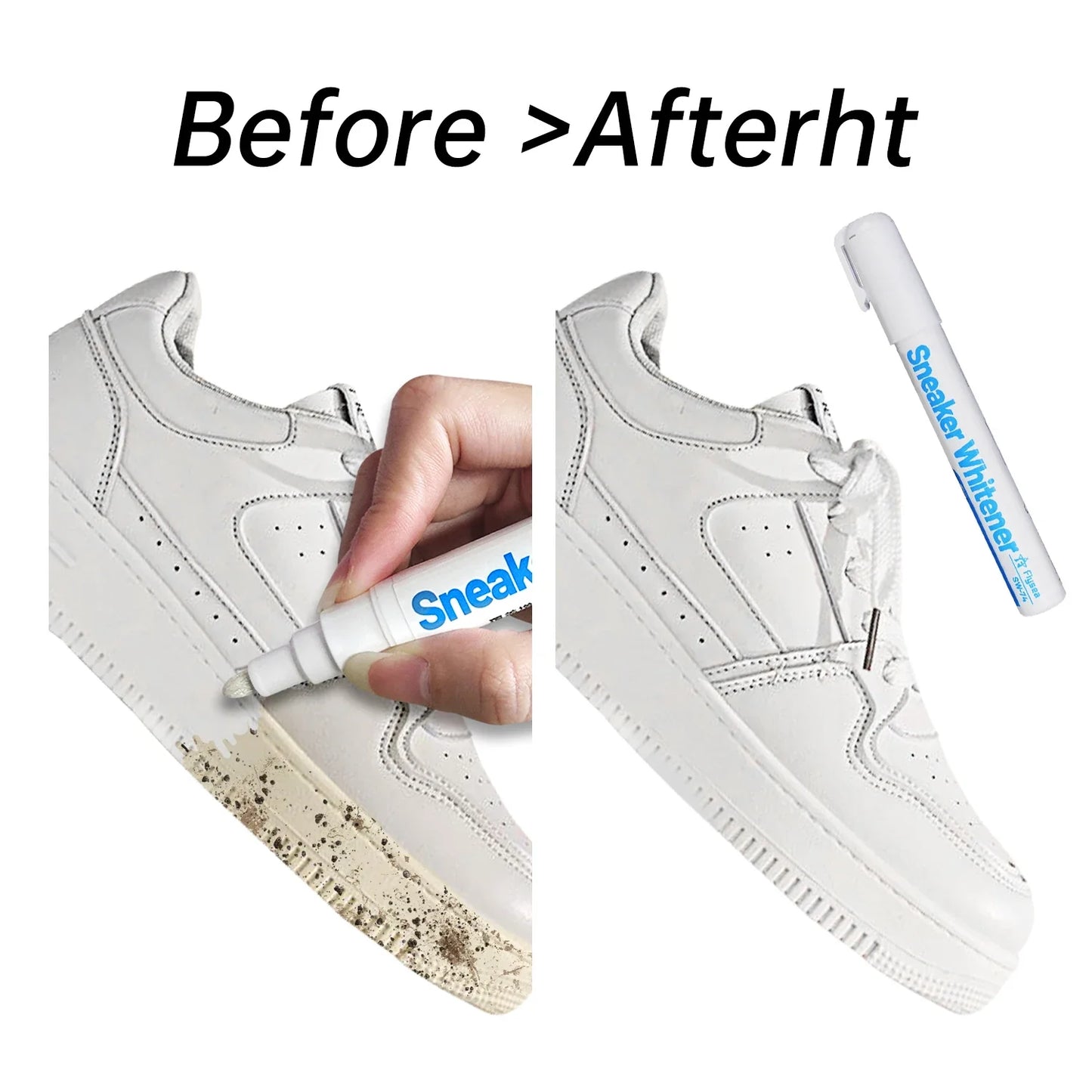 Waterproof Shoe Whitening & Stain Removal Pen | Anti-Oxidation Repair for Sneakers & Yellowing Prevention