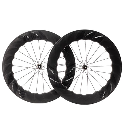 TUKUS C88NEO Carbon Wheelset - 700C Road Bike Racing Wheels with 88mm Deep Rim, 36T Ratchet and Disc Brake Support