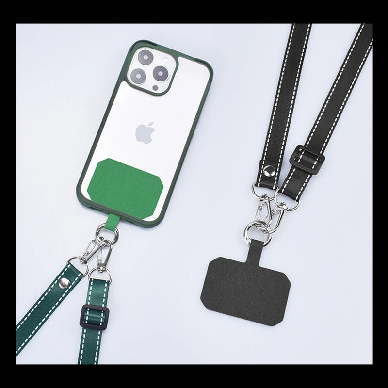 Simplicity Crossbody Cell Phone Lanyard – Adjustable Neck Strap with Universal Clip Gasket, Anti-Lost Mobile Phone Lanyard