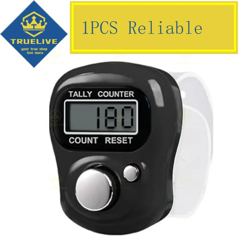 1/3/5PCS Mini Digital Finger Counter – Electronic Tally Clicker Ring for Knitting, Rows, Stroke & More