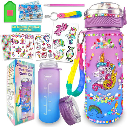 DIY Water Bottle Decoration Kit for Girls - Mermaid Arts & Crafts, Birthday & Christmas Gift