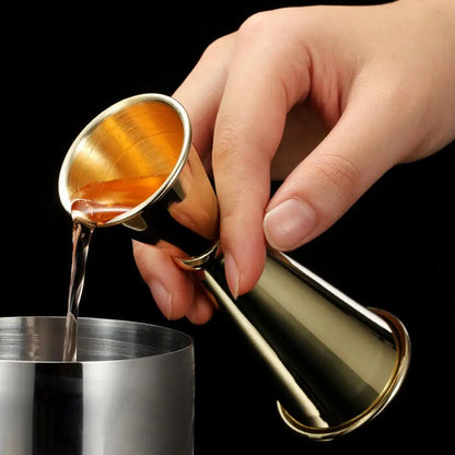 Double Cocktail Jigger — Stainless Steel Dual-Sided Measuring Cup with Internal Scale, Bar Tool