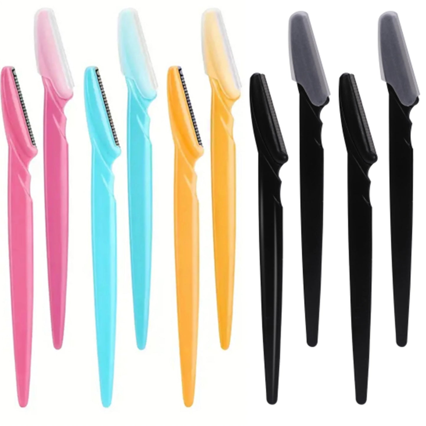 5/10/30/40pcs Eyebrow & Face Razor Set for Women and Men – Safe Hair Trimmer with Protective Cover