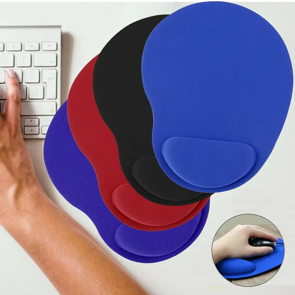 Ergonomic Wrist Rest Mouse Pad - Comfortable Wrist Support, Non-Slip Soft Mousepad for PC, Laptop, Computer