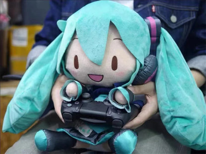 32cm Kawaii Hatsune Miku Plush Doll – Anime Bow Miku Plush Pillow, Sofa Ornament, Room Decoration, Birthday Gift