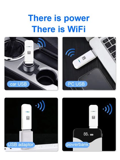 HOSAYA LDW931 4G LTE Portable WiFi Router – Nano SIM USB Modem Pocket Hotspot for 10 Users