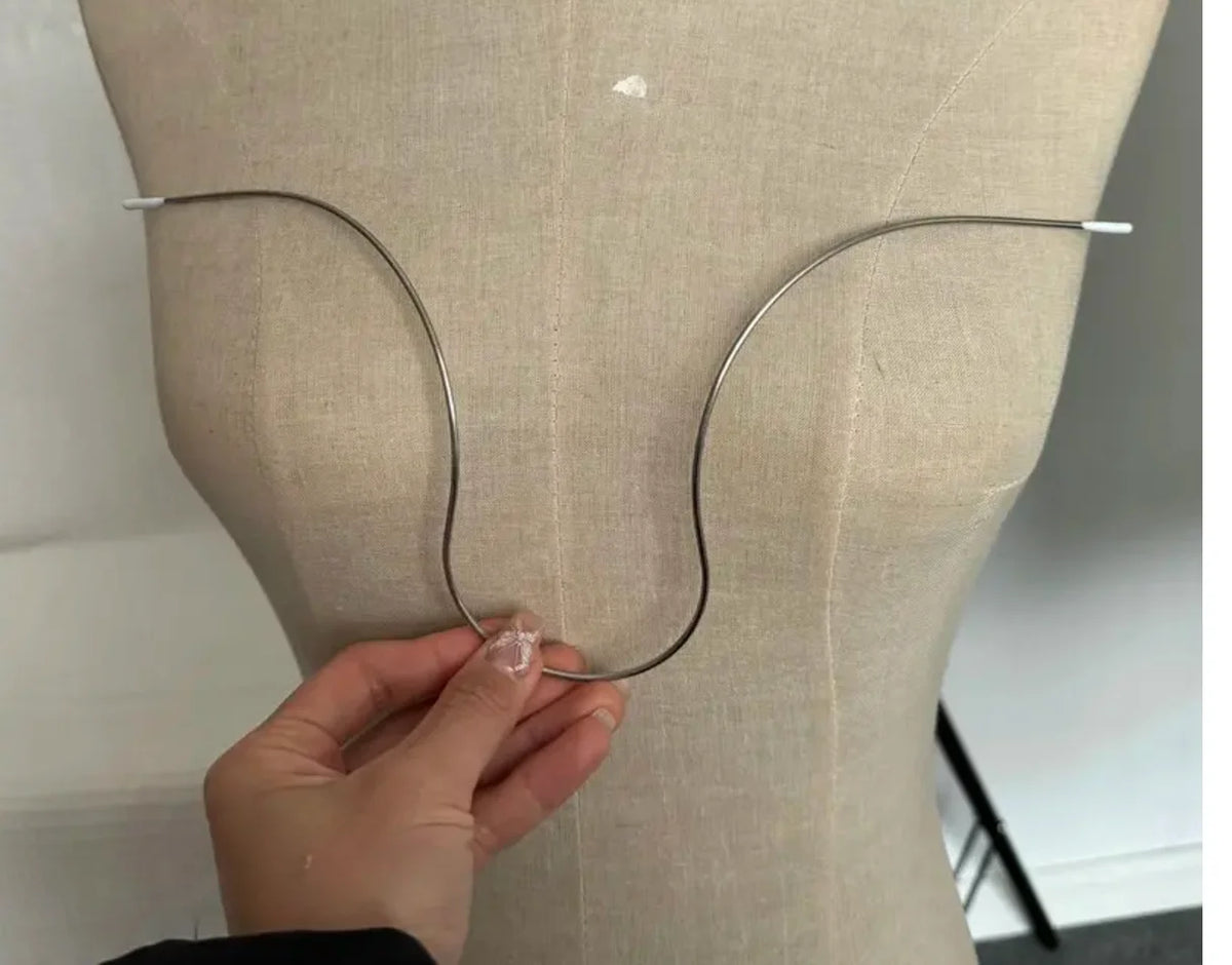 Stainless Steel Bra Underwire Shapers - 6-Piece Lingerie Making Supplies for Bras, Bustiers, and Corsets