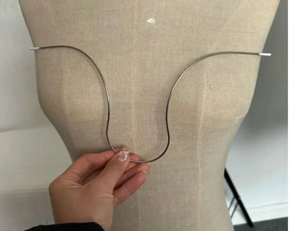 Stainless Steel Bra Underwire Shapers - 6-Piece Lingerie Making Supplies for Bras, Bustiers, and Corsets
