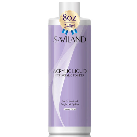 Saviland Acrylic Nail Monomer Liquid 60–500ml – Professional Large Capacity Nail Liquid for DIY Crystal Nail Art Extension System