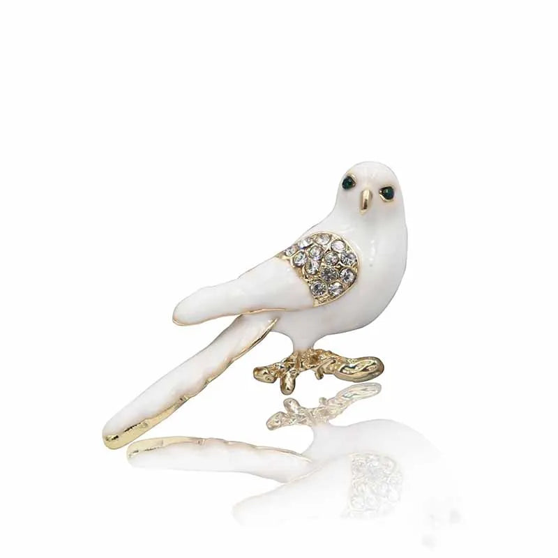 Sapphire Blue Crystal Peacock Brooch - Elegant Rhinestone Animal Pin for Fashion Accessories and Gifts