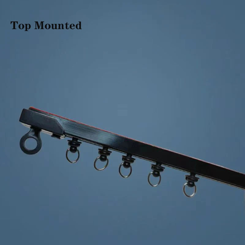 Strong Self-Adhesive Curtain Track – No Drill Nano Silent Sliding Rail System for Top & Side Mounted Window Decor Accessories