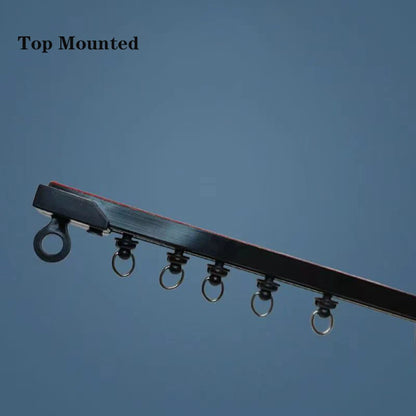 Strong Self-Adhesive Curtain Track – No Drill Nano Silent Sliding Rail System for Top & Side Mounted Window Decor Accessories