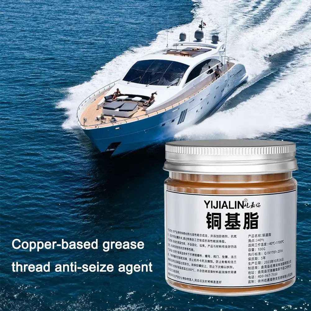 100g Copper Grease Anti-Seize - Automotive Maintenance Thread Grease & Brake Lubricant for Car Brake Systems