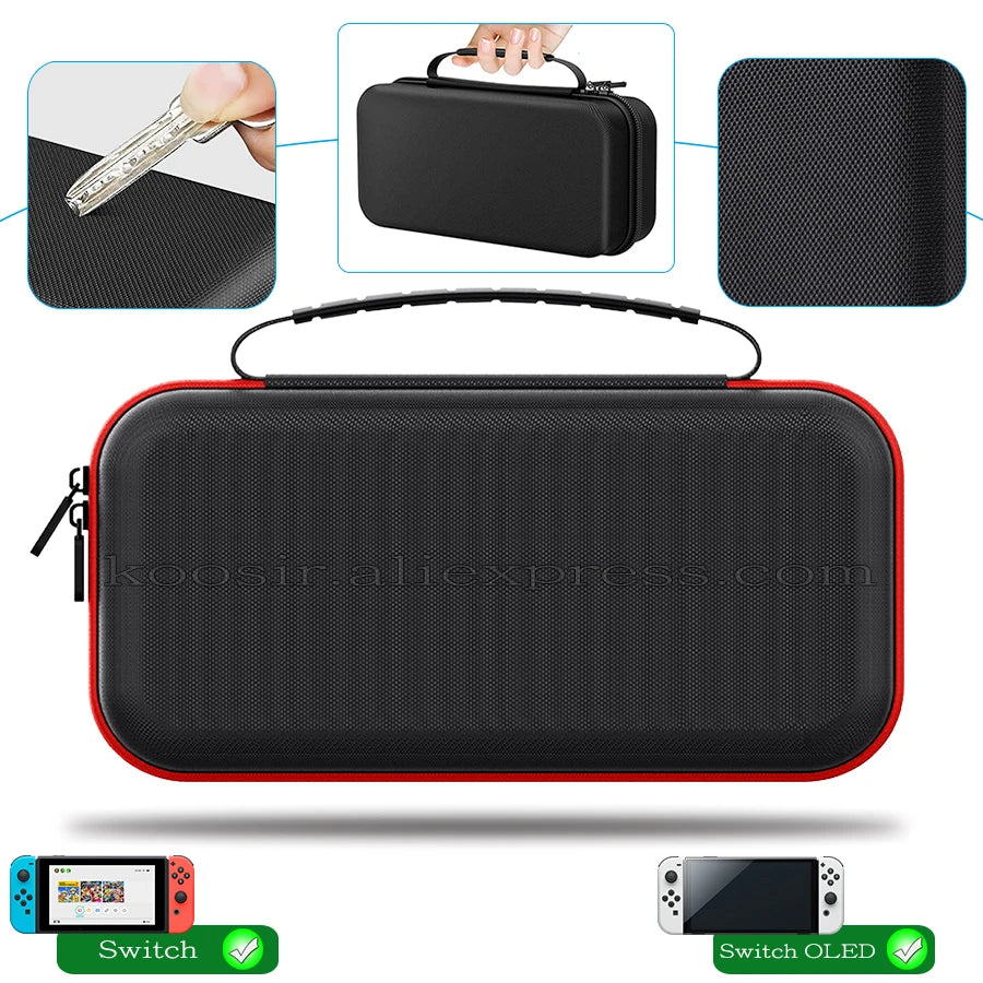 Nintendo Switch OLED Large Storage Bag — Portable Carrying Case, Anti-Scratch Oxford Cloth Travel Bag