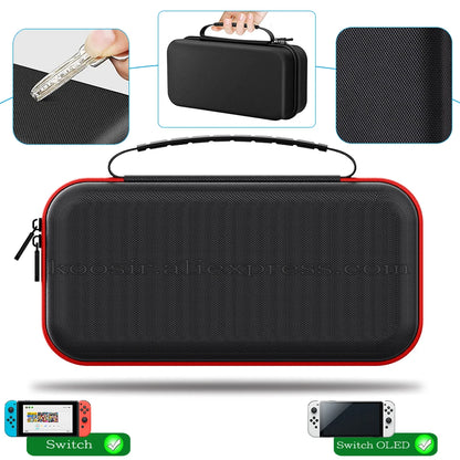 Nintendo Switch OLED Large Storage Bag — Portable Carrying Case, Anti-Scratch Oxford Cloth Travel Bag