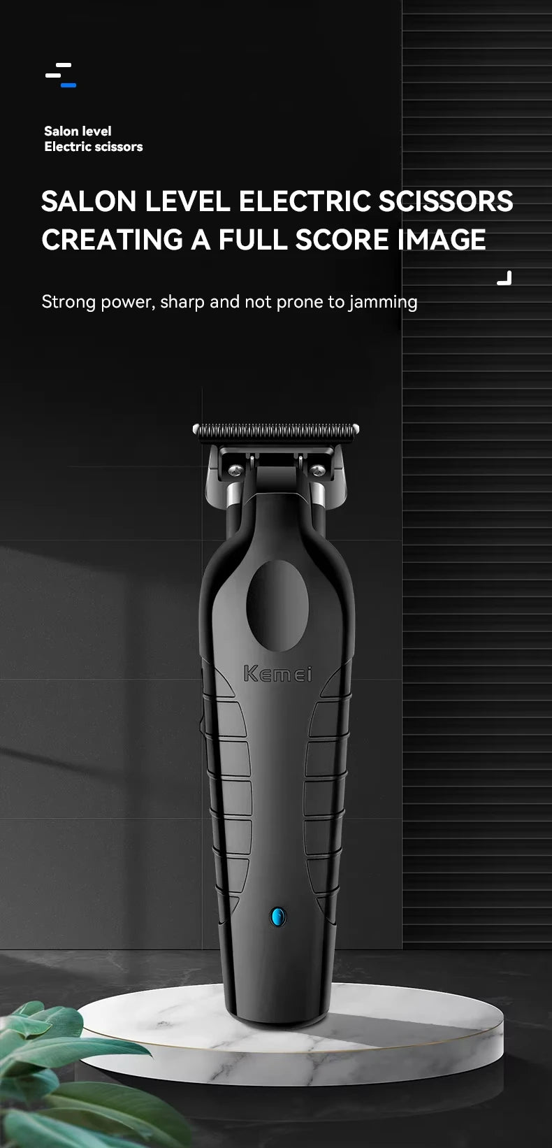 Kemei Professional Hair Clipper Kit – KM-2296, KM-2299, KM-1102 Electric Shaver & Cordless Trimmer for Men’s Hair Cutting
