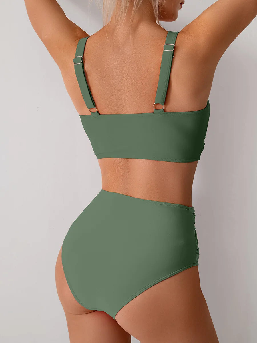 High Waist Bikini Set for Women – Sexy Push Up Swimsuit Summer Beachwear Bathing Suit Swimwear