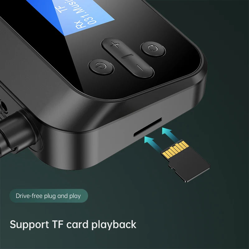 Multi-Function Bluetooth Audio Transmitter & Receiver | 3.5mm AUX, Optical, Coaxial Wireless Adapter DAC Converter for TV & PC