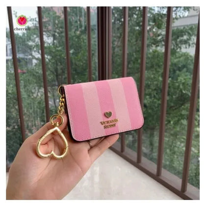 2024 Cute PU Leather Credit Card Bag for Women - Short Bifold Wallet, Perfect Gift for Mother's Day and Christmas