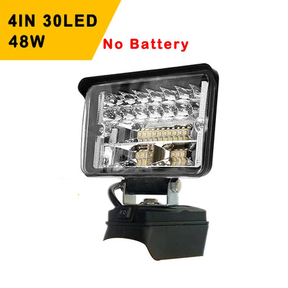 3/4/5/8-Inch LED Portable Spotlights – Cordless Handheld Work & Fishing Light, Emergency Tool Lamp for Dewalt 18V Battery