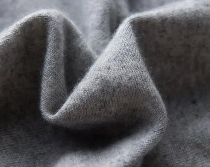 Men’s Classic V-Neck Pullover Sweater – 2024 Autumn Winter Cashmere-Cotton Blend Warm Jumper