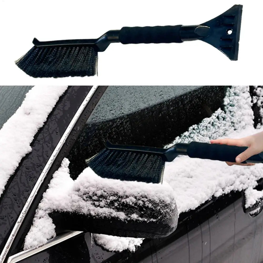 2-in-1 Car Snow Brush & Ice Scraper – Ergonomic Foam Grip for SUV & Car Windows
