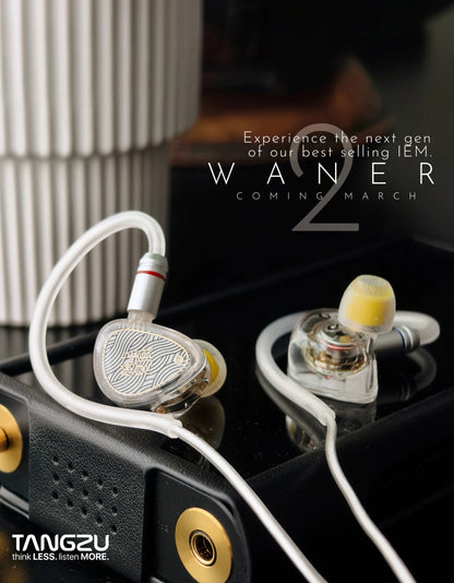 TANGZU WANER2 2nd Gen HiFi In-Ear Monitor – Dynamic Driver Earphones with 0.78mm Detachable Wired Cable & High-Resolution Sound