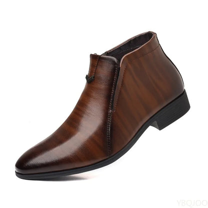 Men’s Minimalist Dress Shoes - Elegant Retro Pointed Toe Formal Business Shoes for Spring