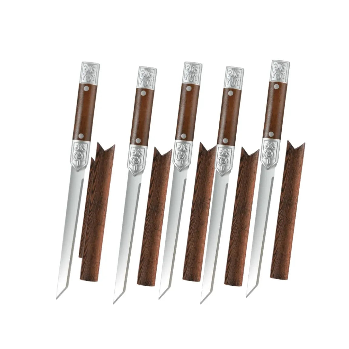 M390 Stainless Steel Meat Cutting Knife Set – 62 HRC Ultra-Sharp Butcher Knives for Meat and Fruit Preparation