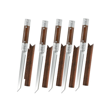 M390 Stainless Steel Meat Cutting Knife Set – 62 HRC Ultra-Sharp Butcher Knives for Meat and Fruit Preparation