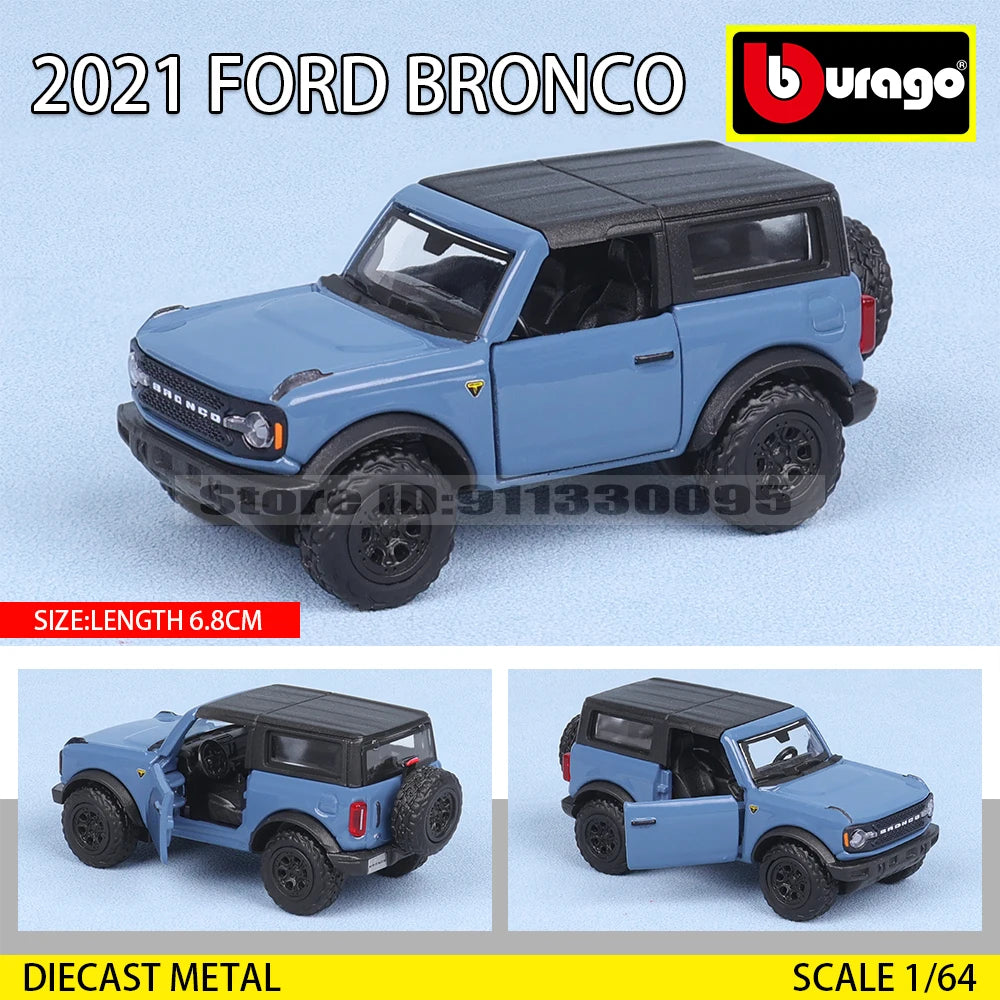 Bburago 1:64 Car Model Collection — Golf GT 2017, Mustang Shelby GT500, Ferrari, Benz & Volkswagen, Kids Xmas Gift Toys for Boys