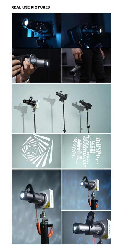 Mini Snoot Projection Attachment – Compatible with Zhiyun, Ulanzi, & Godox Mounts