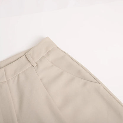 Women's Classic Straight Leg Pants – Versatile Loose Fit, Wide Leg for Office, Tourism, Spring & Summer Casual Wear