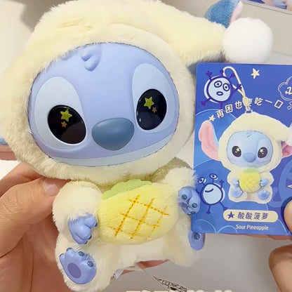 Miniso Disney Stitch Vinyl Blind Box – 'Eat Something Before Sleep' Series Mystery Bag Pendant Toy, Cute Collectible Gift for Adults