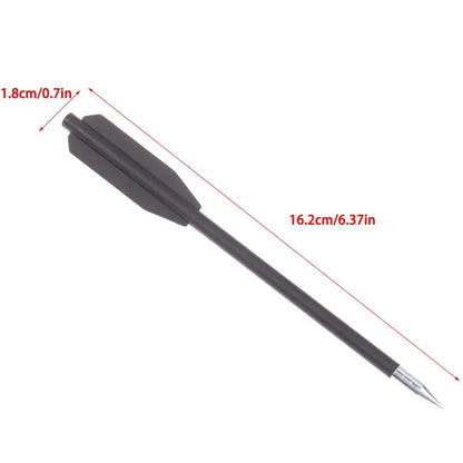 12PCS Black Dart Set - Rubber Band Slingshot Short Arrows Accessories for Outdoor Target Practice & Play