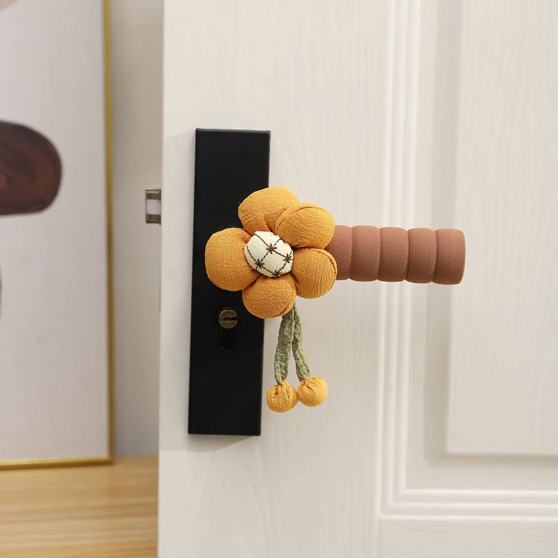 Reusable Floral Refrigerator Handle Covers – Soft, Non-Slip, Dustproof Door Knob Protectors