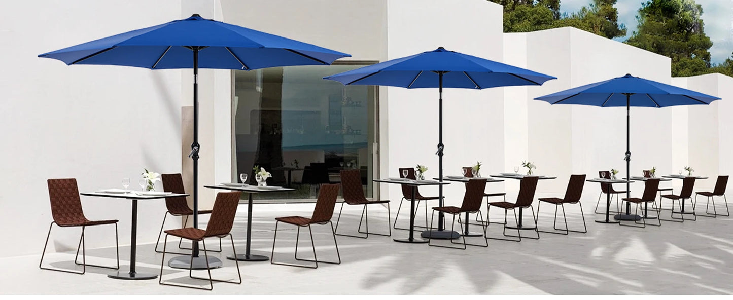 Outdoor Patio Umbrella UV Protection All-Weather Garden Pool Backyard Shade Canopy